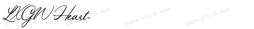 LXGW Heart字体转换